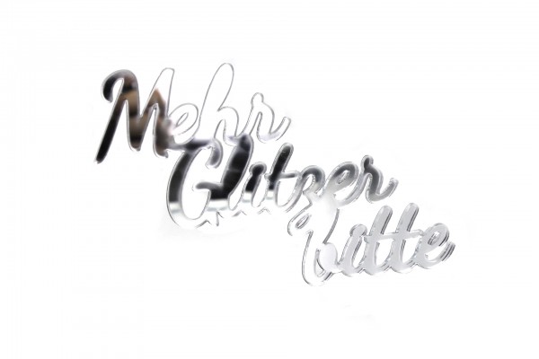 Acryltypo® - Mehr Glitzer bitte