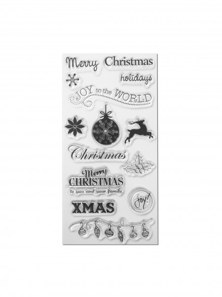 Clear Stamp Set - Merry Christmas I