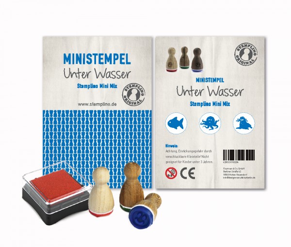 Mini Stempel Stempelset 3er Pack Unter Wasser