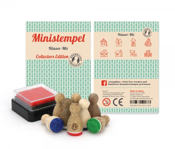 Ministempel Häuser - Mix