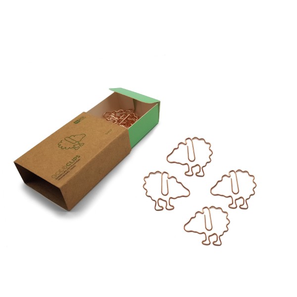 GOLDCLIP Büroklammer Schaf in roségold - Heftklammern mit Verpackung (Inh. 15 Stück)